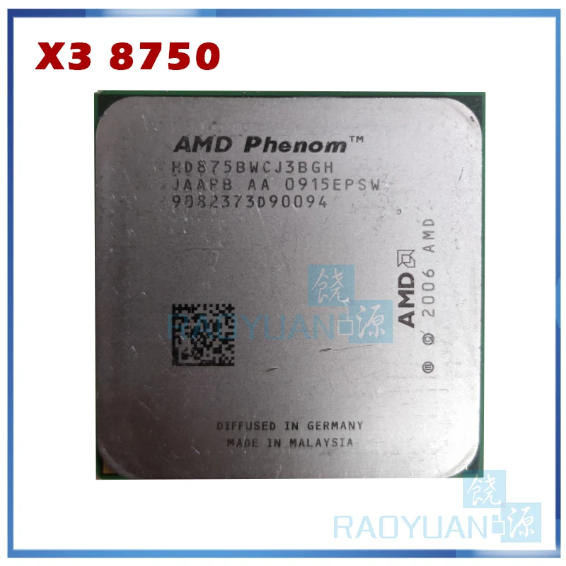 Трехъядерный процессор AMD Phenom X3 8750 для настольного компьютера 2 4 ГГц HD875BWCJ3BGH