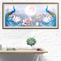 5d diy diamond painting peacocks animals full drill square round diamond embroidery flower landscape handcrafts home decoration