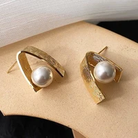 womens earrings korean style s925 silve needle net red pearl earrings bling zircon stone stud earrings statement earrings