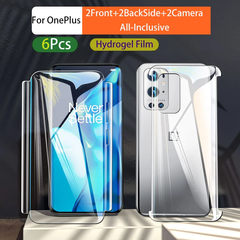 

1+ 10Pro 360° All Inclusive 1+9 9Pro Screen Protector 8T 8Pro Hydrogel Film For OnePlus 8 7Pro 7TPro Soft Front Back Camera Edge
