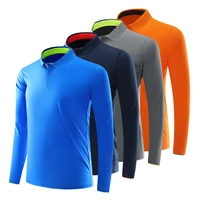 2021 spring and summer new mens golf wear quick drying fabric long sleeves fitness lapel sport shirt polyester golf shirt