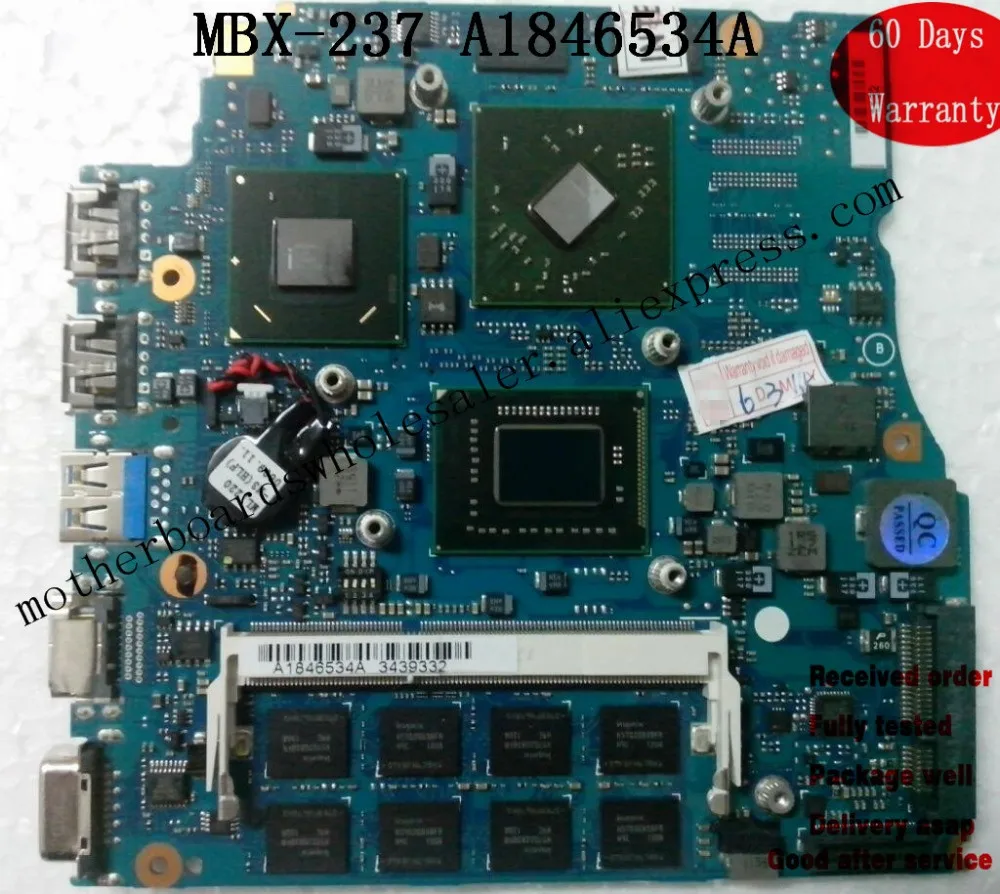 Материнская плата для Sony 13 дюймовая серии VPCSB с I5 mbx 237 материнская ноутбука