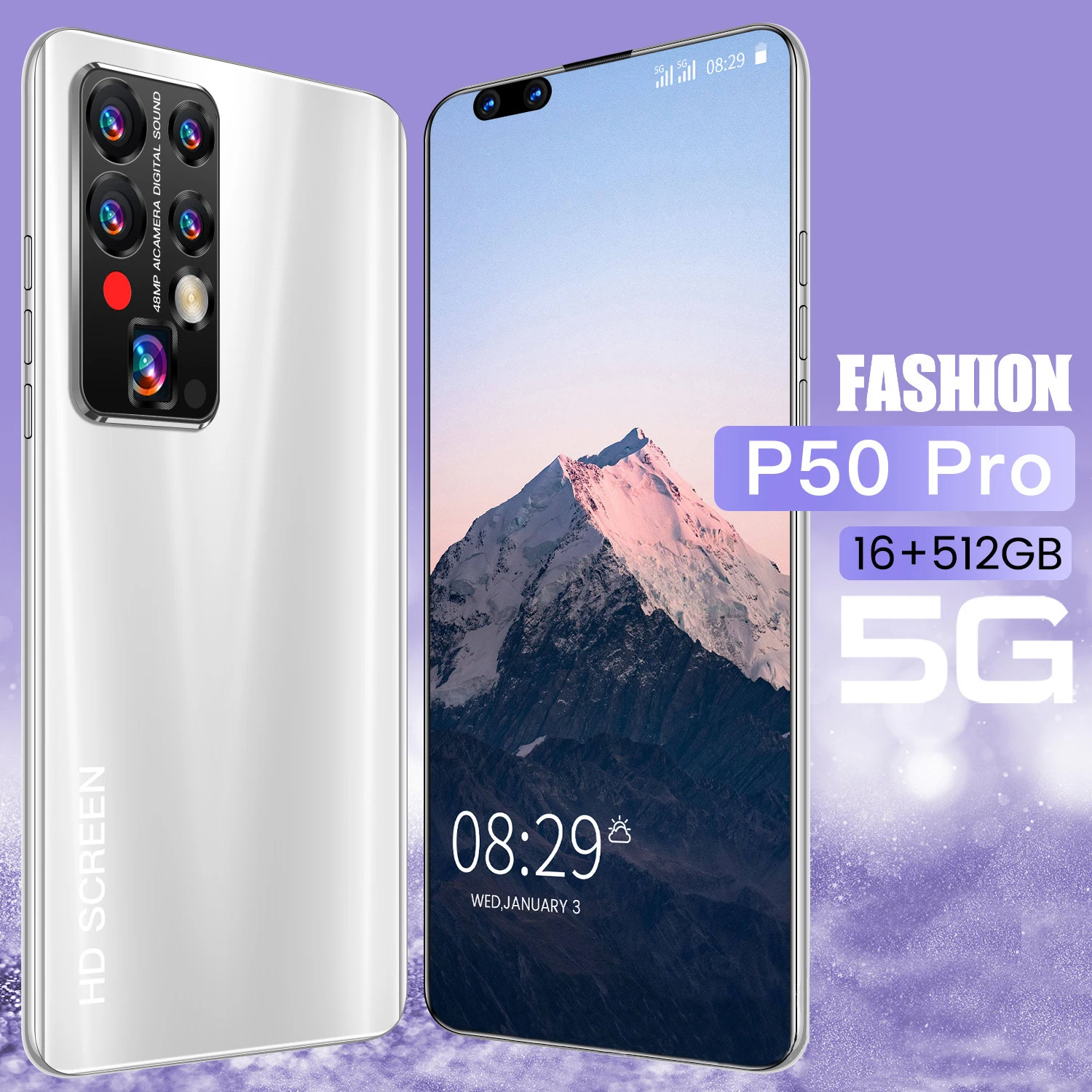 

Смартфон P50 PRO Hauwei глобальная версия, 5G дюйма, экран 7,8 дюйма, 16 + 512 ГБ, 40 + 48 Мп, 5600 мА · ч, на две Sim-карты, Android мобильный телефон