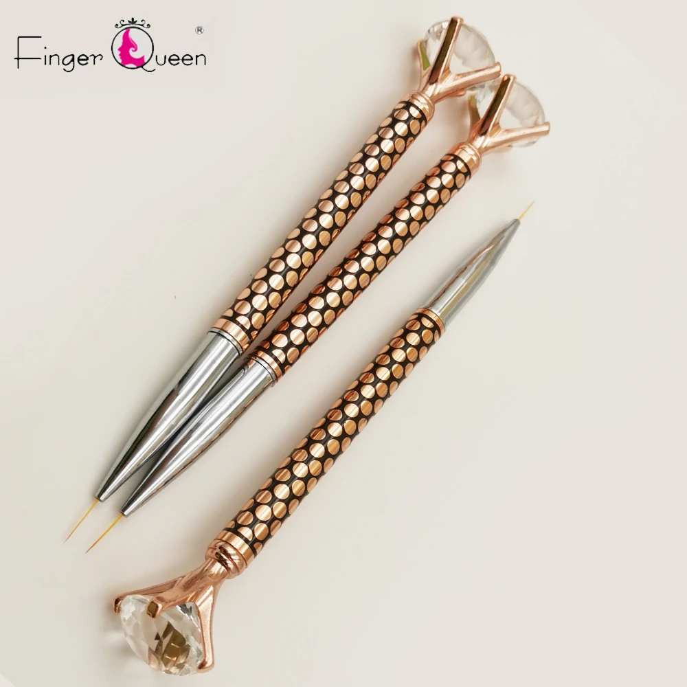 Акриловая ручка Стразы для дизайна ногтей точечного инструмент рисования гелем