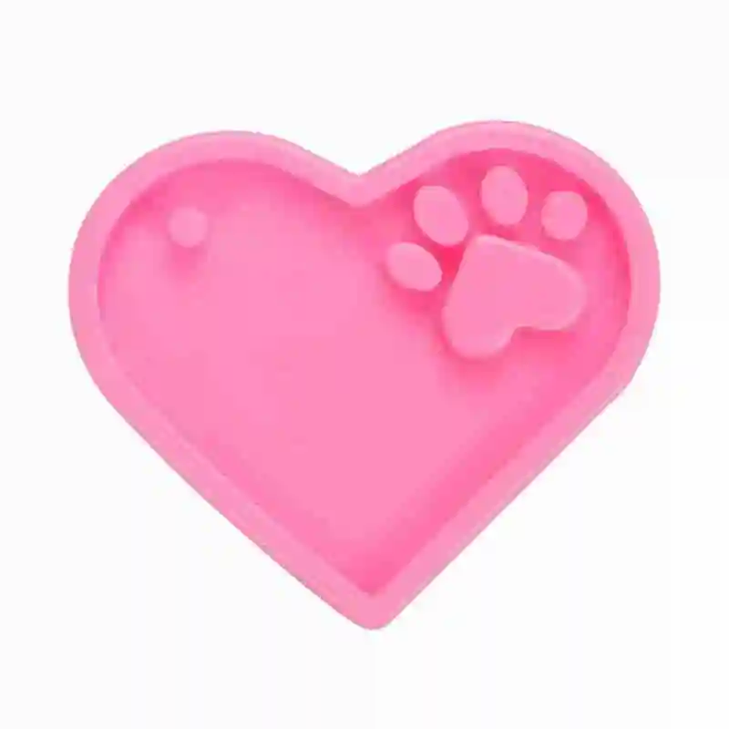 

Love Heart Shaped Keychain Epoxy Mold Car Pendant DIY Epoxy Mold Jewelry Charm Handmade Silicone Mold Biscuit Chocolate Sil T6L9