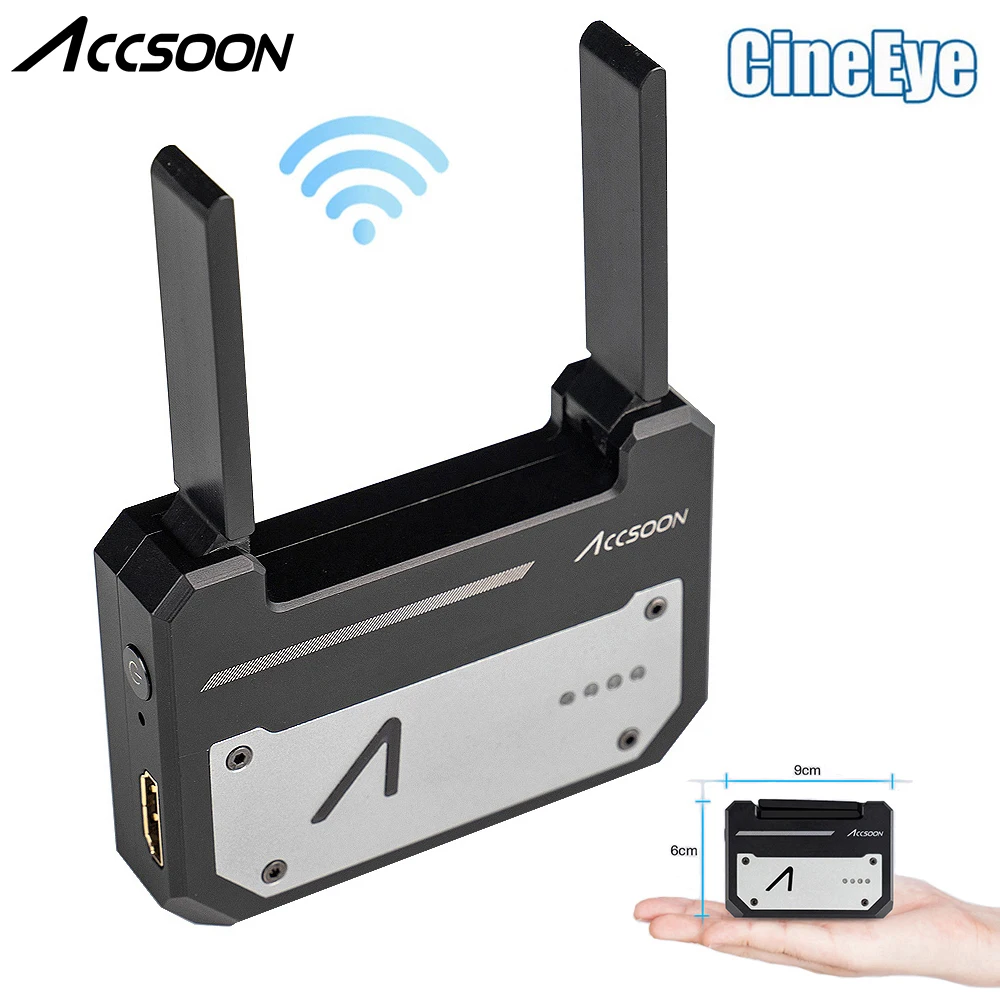 

Беспроводная система видеопередатчика Accsoon CineEye 5G, карманная передача видео, 1080P HD, передача до 100 м, для цифровых зеркальных камер на IOS, Android