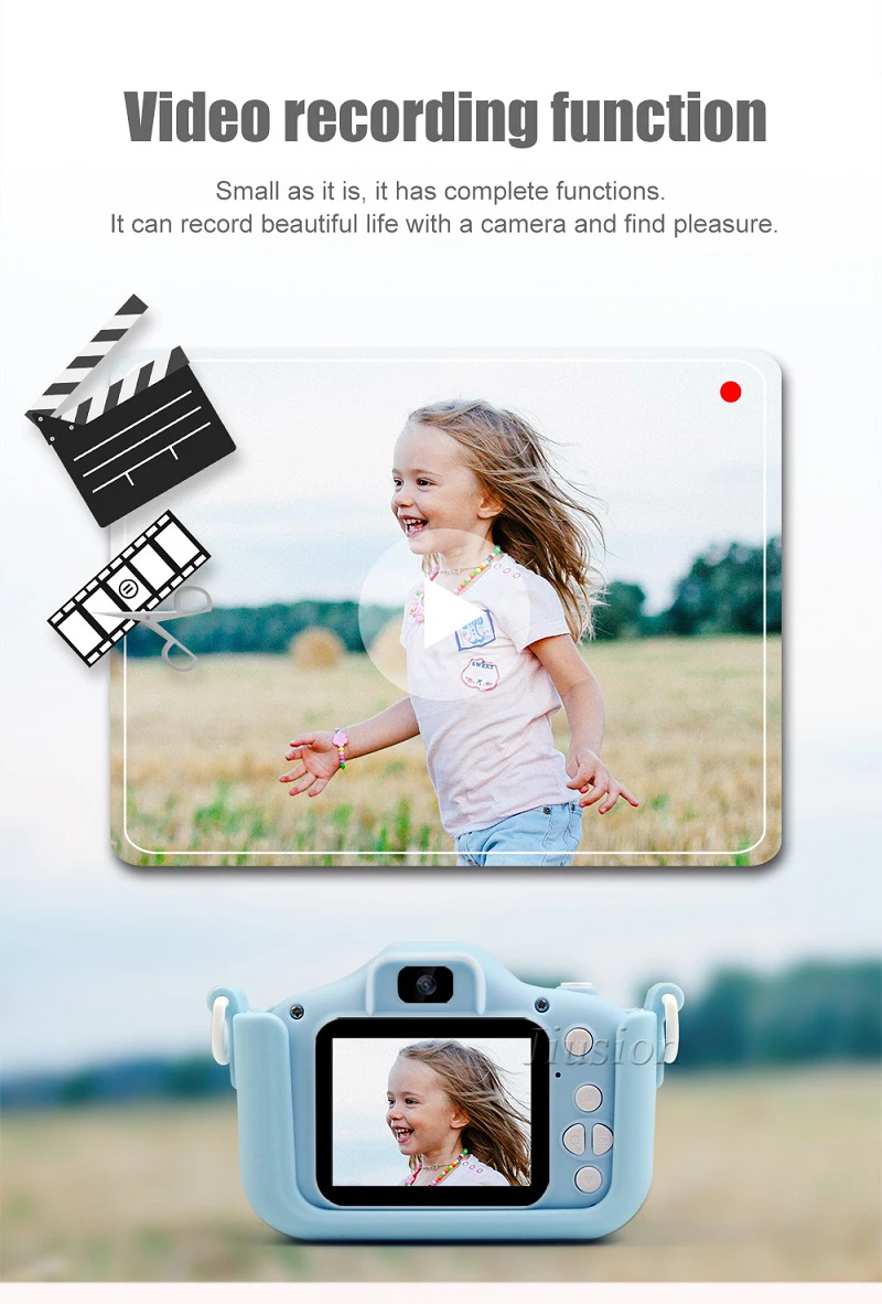 Мини-видеокамера для детей, Camaras Fotograficas Digitales Full HD 1080P игрушки, мультяшная видеокамера для детей, маленькая DV DVR видеокамера