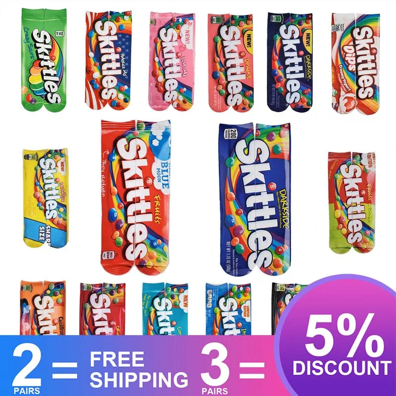 1 пара забавных мужских художественных носков унисекс wo мужские Гольфы с