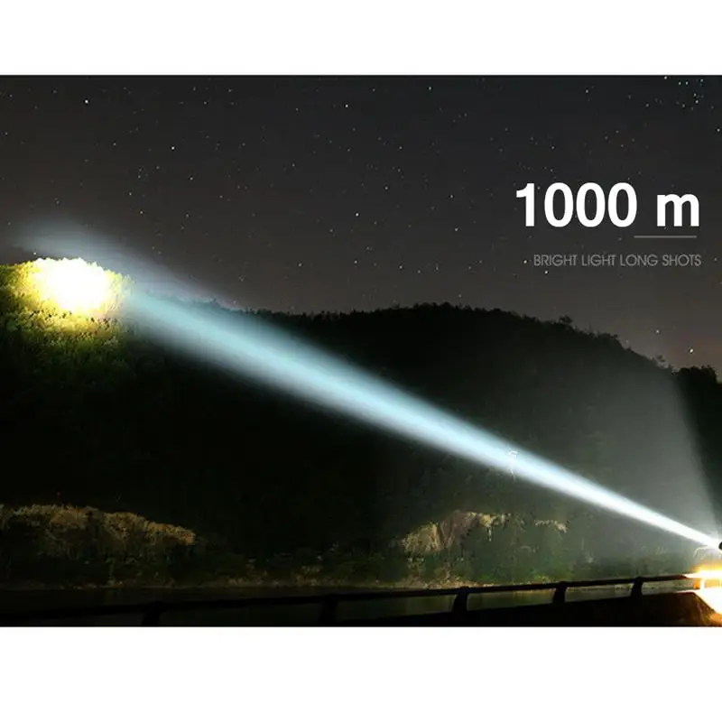 Super Bright Powerful USB LED flashlight Searching Torches Light Lamp Hand Camping Lantern for Hunting Camping Hiking Caving