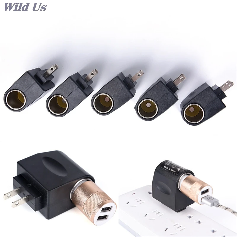 

110V - 240V AC Plug to 12V DC Car Cigarette Lighter Converter Socket Adapter