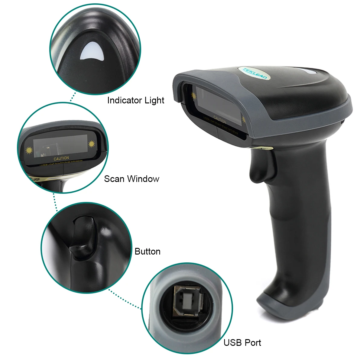 TEKLEAD Bluetooth лазерный сканер штрих-кода с подставкой беспроводной 1D считыватель штрих-кода для Android ios планшет iPad смартфон