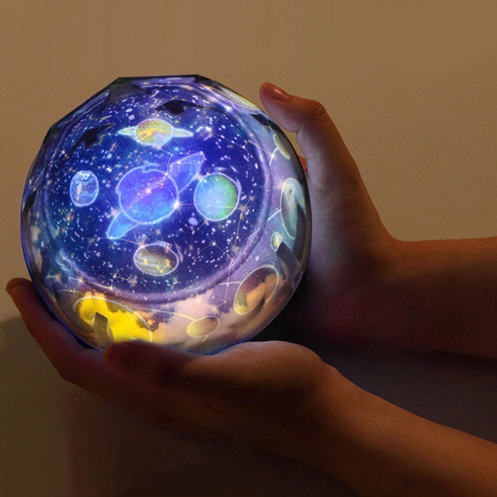 

Starry Sky Night Light Planet Magic Projector Earth Universe LED Lamp Colorful Rotate Flashing Star Kids Baby Christmas Gift