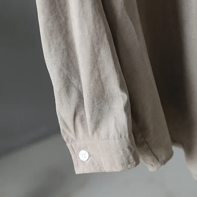 2020 Весенняя женская хлопковая блузка корейский стиль длинный рукав Женские топы