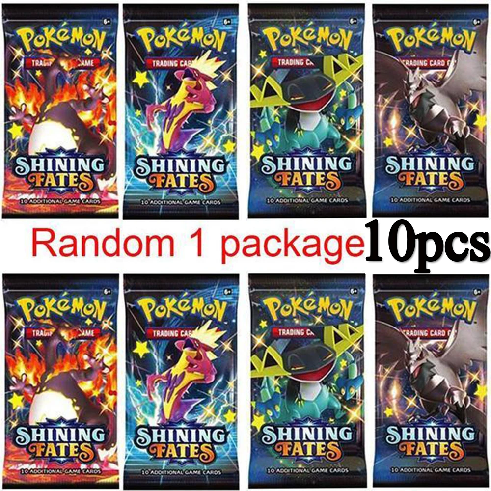 10 шт. новая французская/английская/Испанская версия карт Pokemon TCG: Покемон бустер