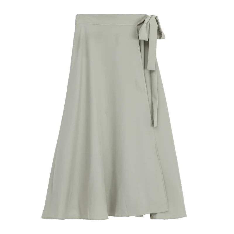 

Women's One-piece Skirt 2021 Summer New High Waist lacing Irregular Mid-length Female Two-wear Long Skirt