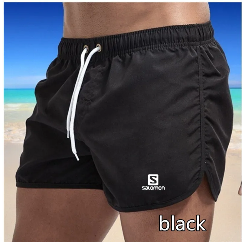 

Men's lace-up fitness fast drying board shorts jogger men's swimming trunks summer men's gym fitness beach shorts