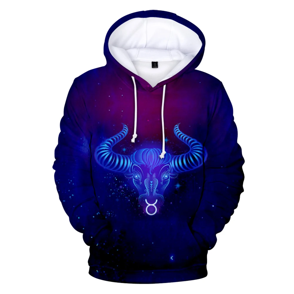 

2020 Fashion Latest Twelve Constellation 3D Hoody 3d Sweatshirt Gemini Cancer 12 Constellation Hoodies Print Hip Hop Streetwear