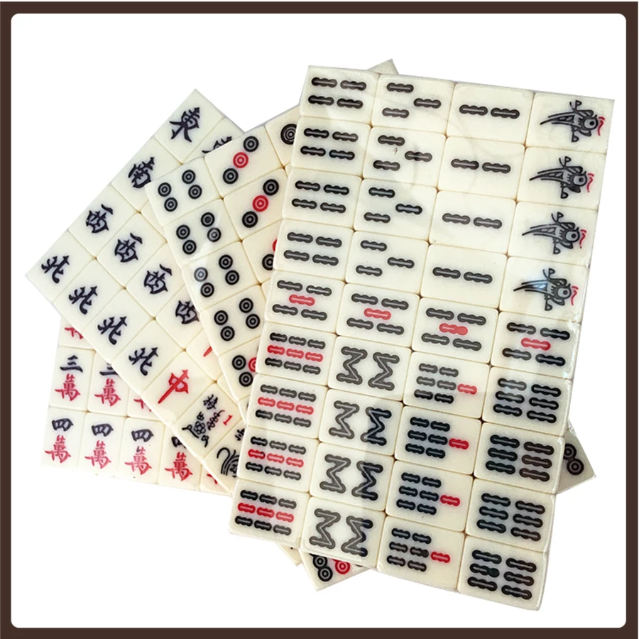 

Train Travel Chinese Mahjong Small Standard Mini Cute Solid Resin 144 Set Gambling Pocket Mahjong Juegos De Mesa Family Games