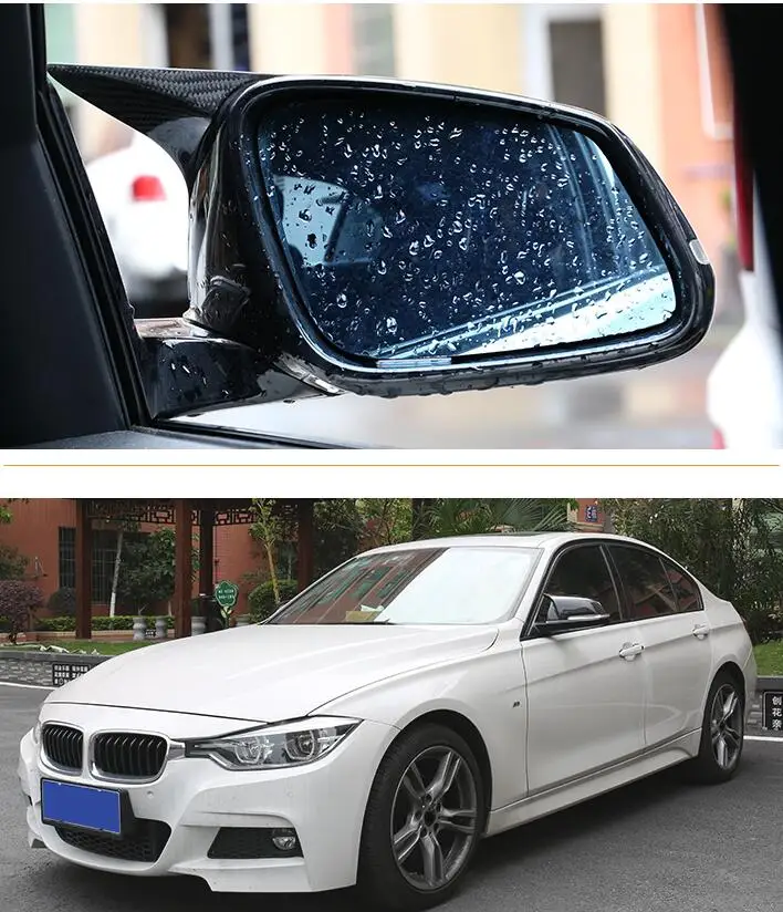 2 шт. крышка для зеркала заднего вида углеродная черная BMW серии 1 3 4 X M 220i 328i 420i F20 F21