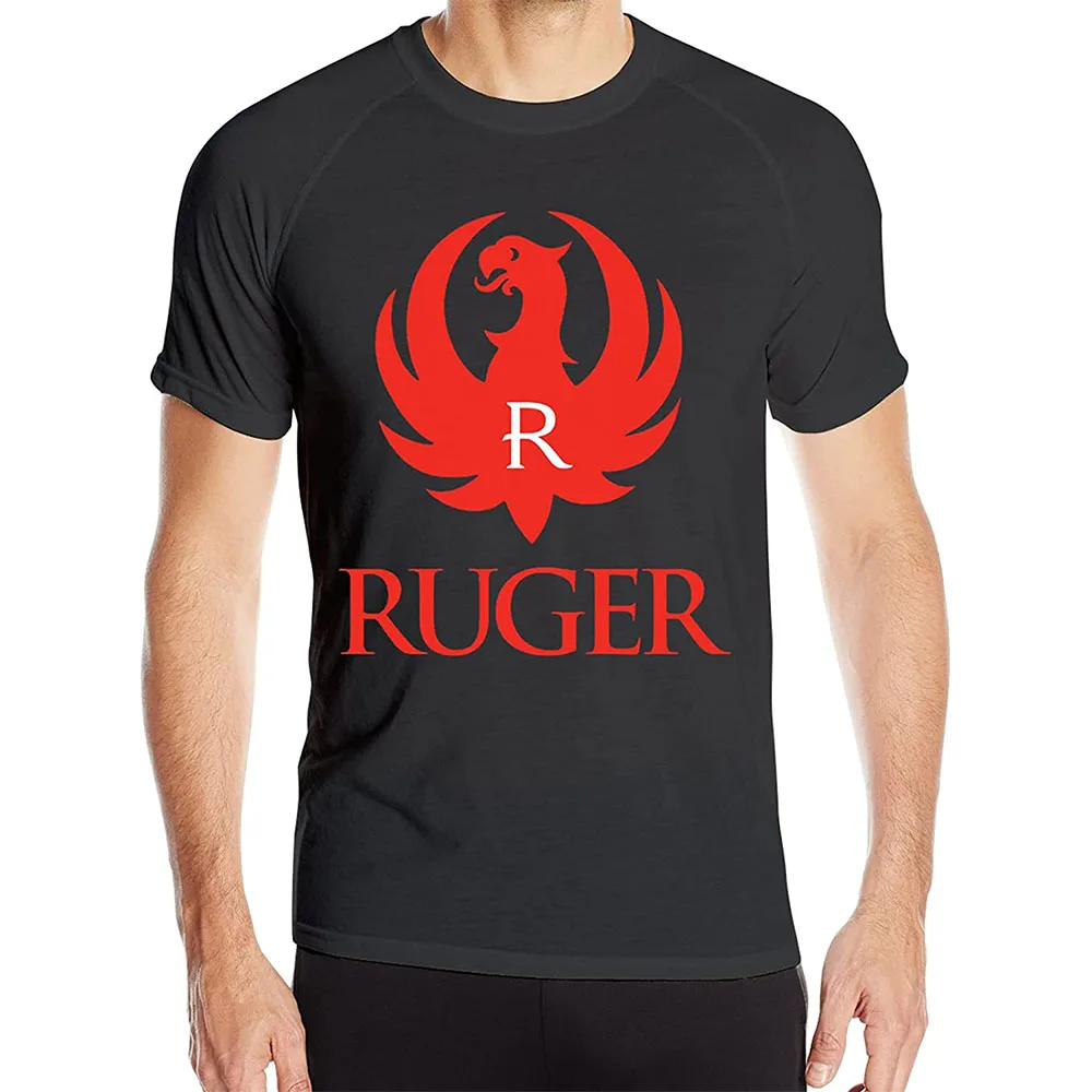 

Luger Red Men's Sports T-shirt Short Sleeve Sports Quick-drying T-shirt Top