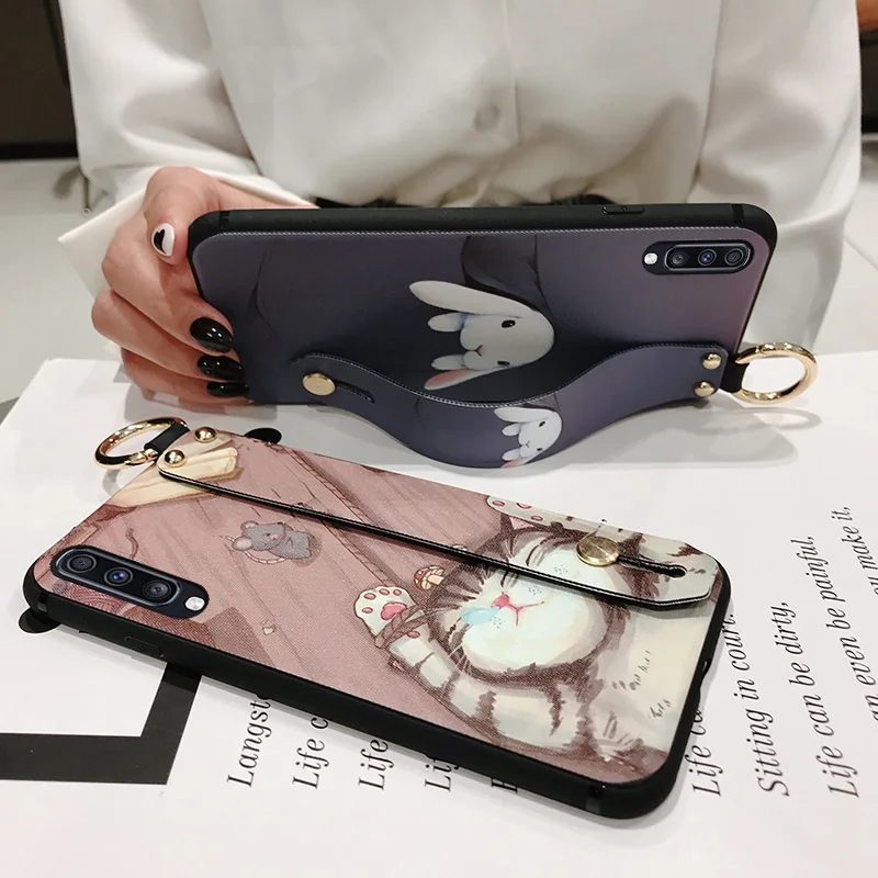SoCouple держатель для телефона чехол для samsung Galaxy A70 A60 A50 A40 A30 A20 A10 S9 S8 S10 плюс S10e Note 8, 9, 10, плюс ремешок чехол