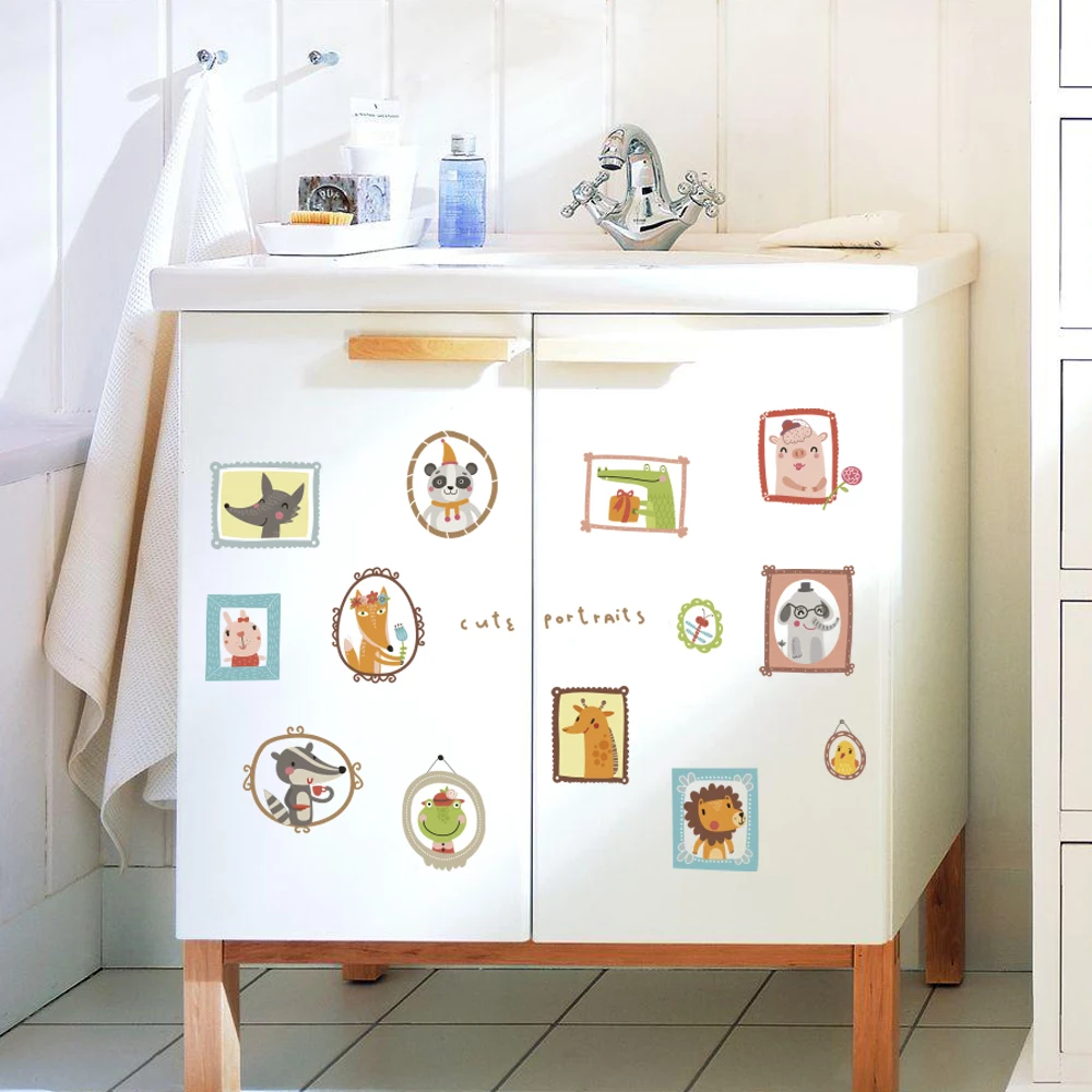 2019 новые фотографии животных Наклейка на стену домашний декор съемные