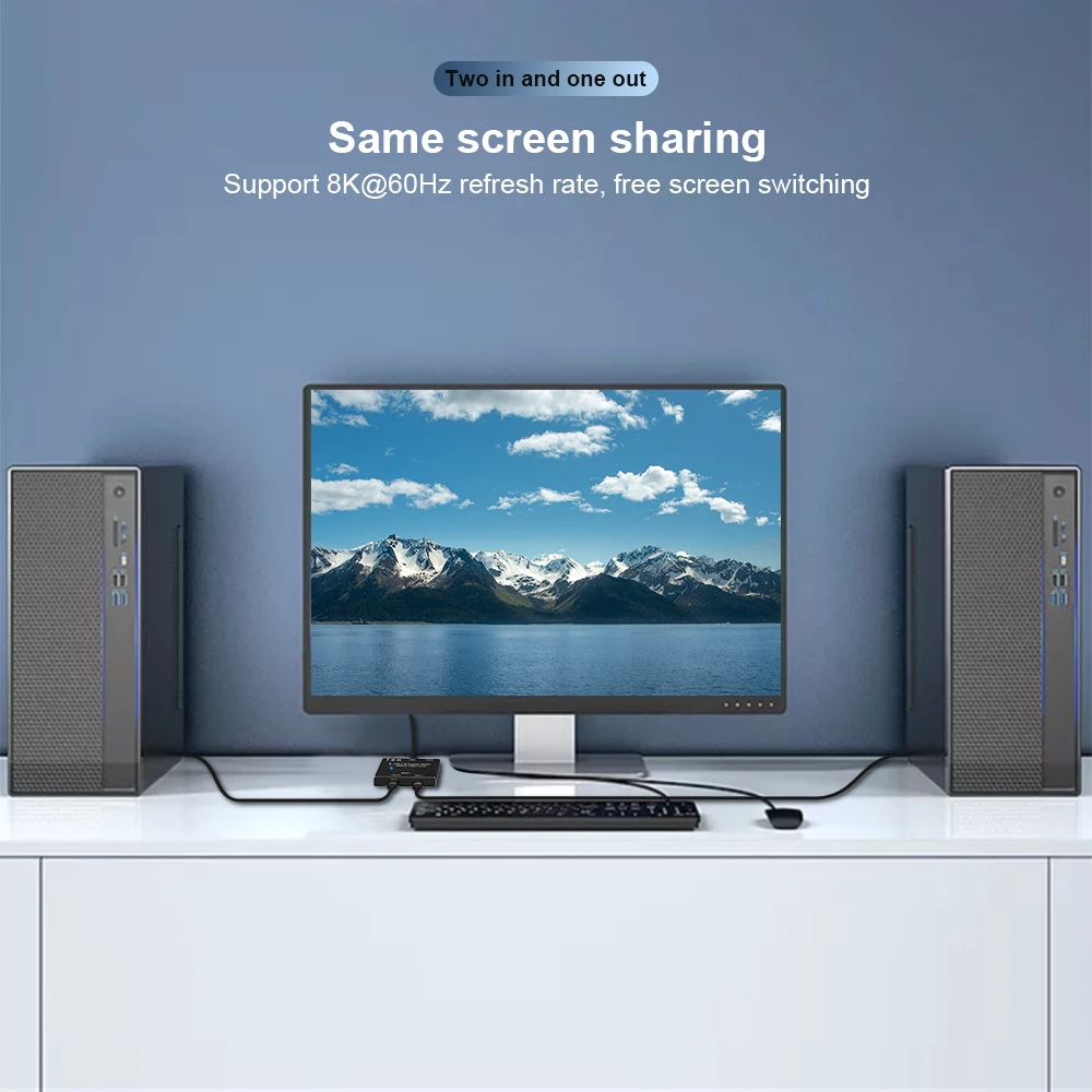 Новый двухнаправленный переключатель 8K Type-C 1x 2/2x1 USB 3 1 PD 100 Вт сплиттер для