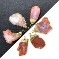 natural stone pendant irregular south red agate pendant jewelry used in diy fashion jewelry making necklace bracelet 20 50mm