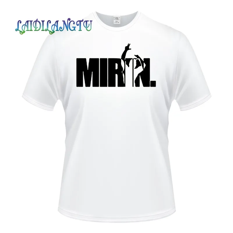 Мужская хлопковая футболка с короткими рукавами принтом в подарок на день