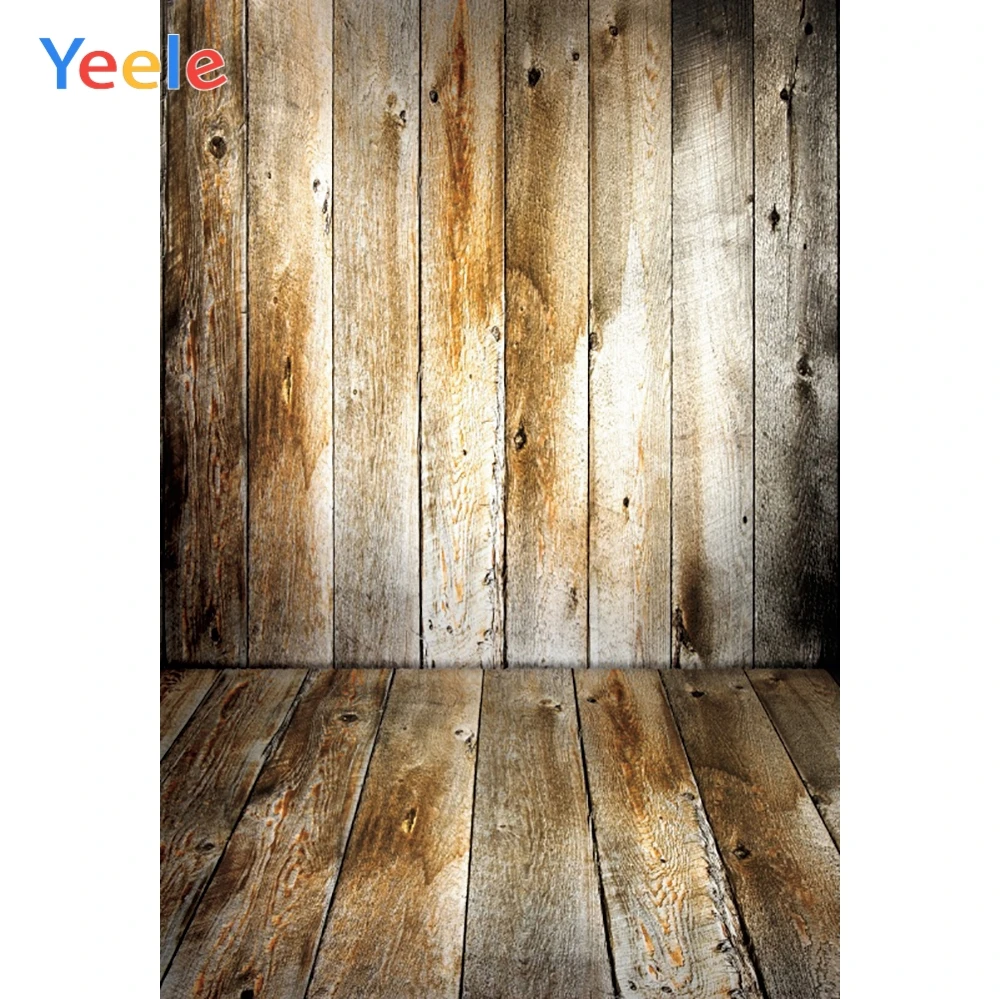 Фон для детской фотосъемки в стиле ретро с текстурой деревянных досок из твердой