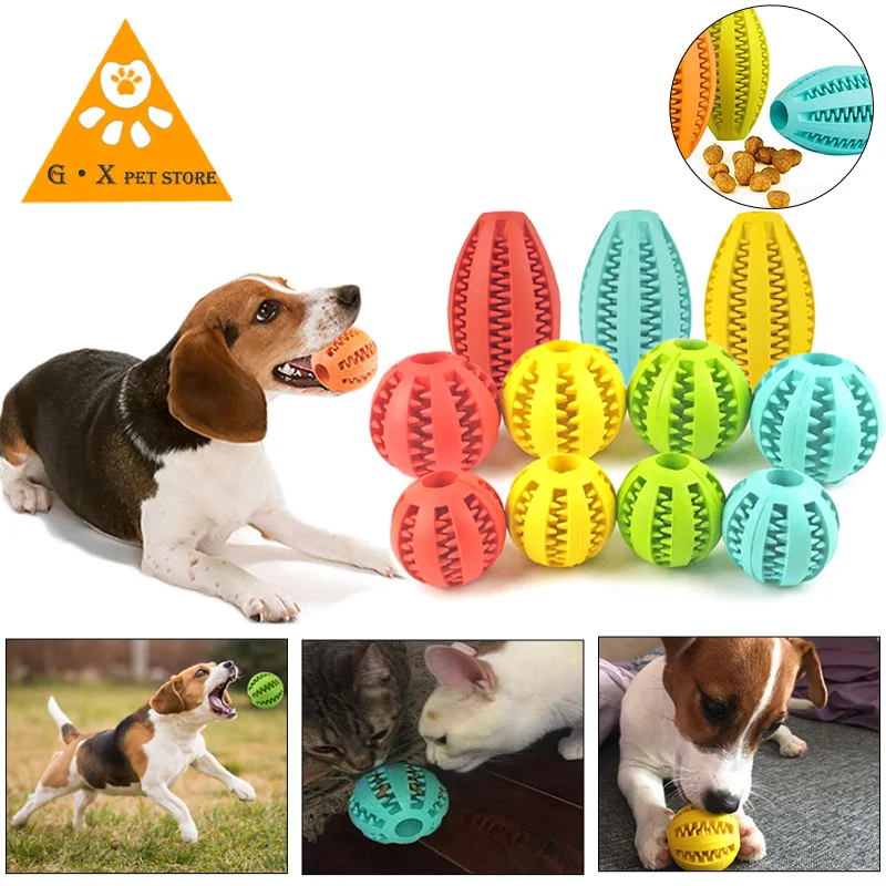 Pelota de sandía de juguete para mascotas, pelota interactiva de goma natural para perros, Limpieza de dientes, 5cm/7cm/11cm