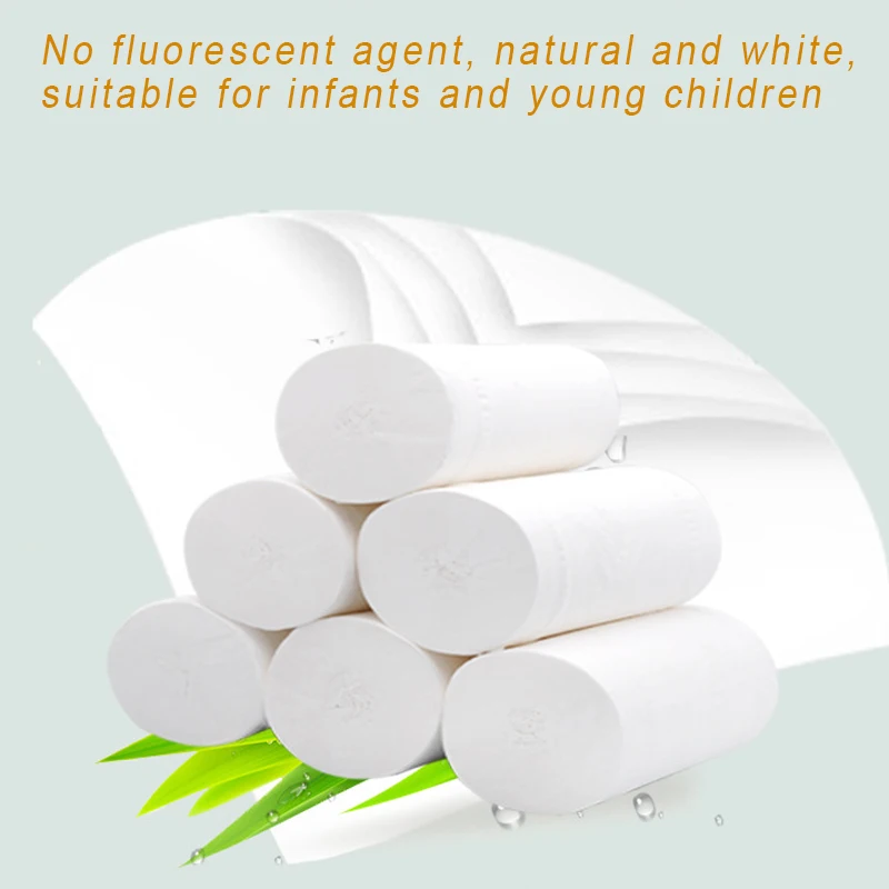 

Hot 12 Roll Toilet Paper Bulk Rolls Bath Tissue Bathroom White Soft 4 Ply for Home New MVI-ing