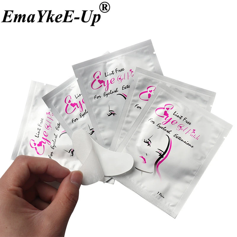 100 пар бумажных накладок накладки под глаза для ресниц гелевые глаз инструменты