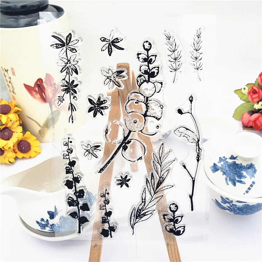 Фотоальбом с искусственными фруктовыми деревьями прозрачные штампы силиконовые