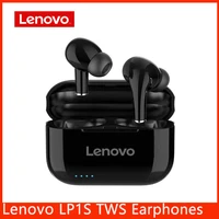 lenovo lp1s tws wireless bluetooth earbuds earphone sports earphones hifi music stereo earbuds with mic noise reduction headset