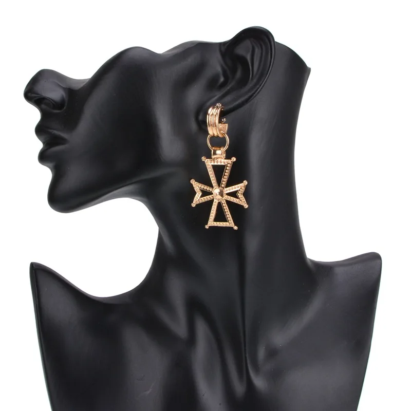 bls-miracle New fashion accessorie unique cross drop earring best gift for lover's girl wholesale E453 | Украшения и
