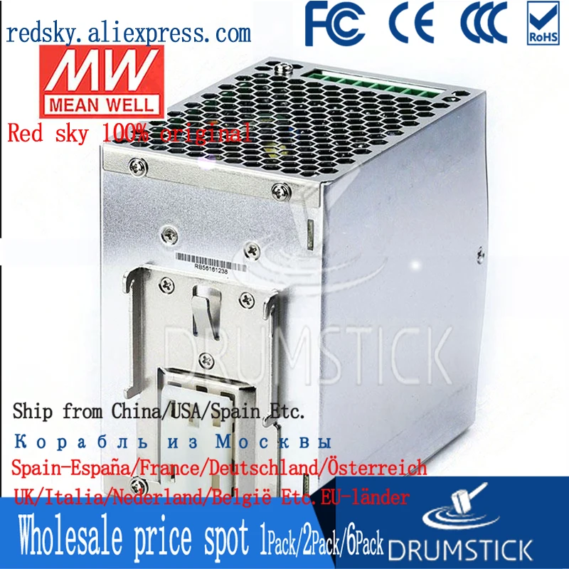 MEAN WELL металлический чехол NDR-480W-24/48 в экономичный единичный Промышленный DIN RAIL AC-DC