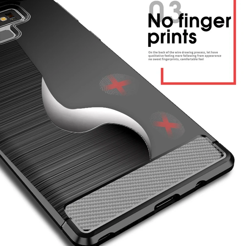 Чехол IPAKY из ТПУ для samsung Galaxy Note 8 9 матовый чехол карбоновый силиконовый S7 S8 S9 Plus edge