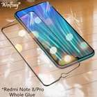 9H Защита экрана для Xiaomi Redmi Note 8 Pro стекло закаленное Полное покрытие защитное стекло Redmi Note 8 Pro защитное стекло Note 8 +