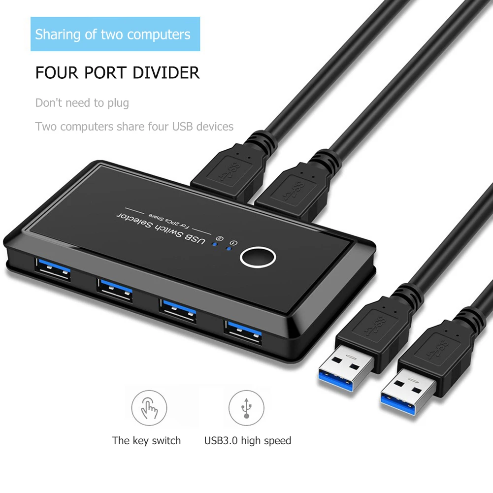 3 0 переключатель принтера 2 порта ПК обмен 4 устройства USB части клавиатуры