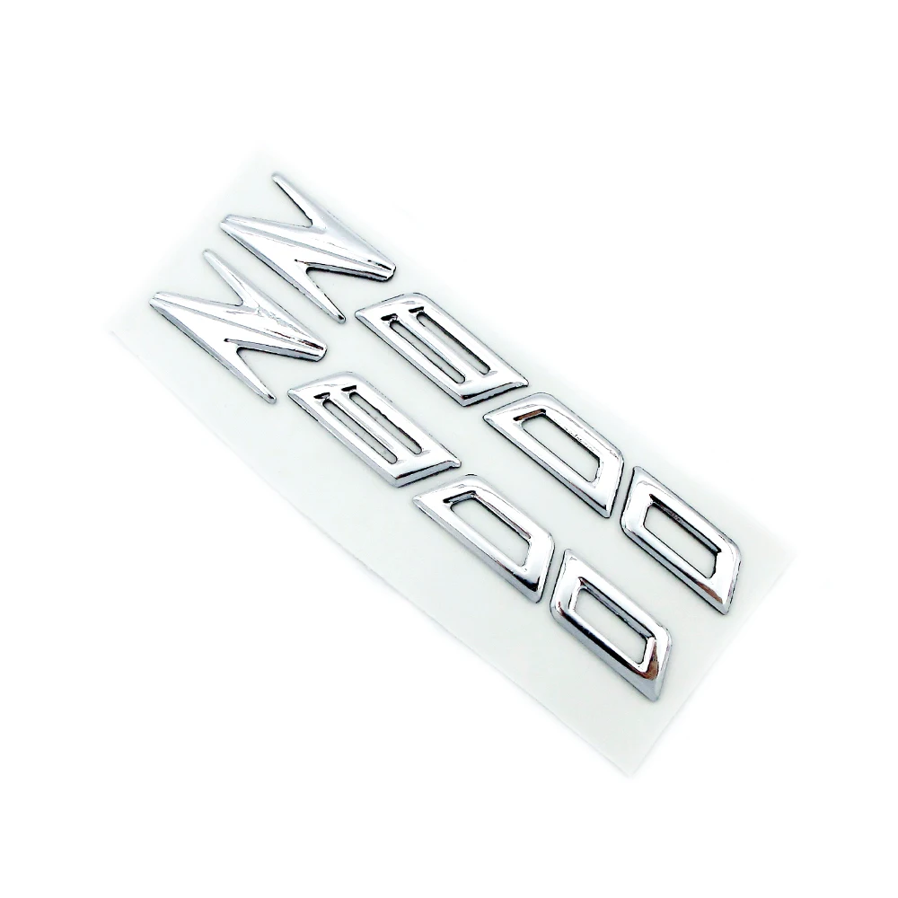 

New Motorcycle 3D ABS Raised Chrome Z Logo Fairing Body Badge Emblem For Kawasaki Z800 Z 800 2012-2017 Tank Cover Stickers Decal