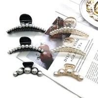 big acrylic hairpins for women pearl hair clips crab hair claws for girls barrettes headwear hair pins fashion hair accessories