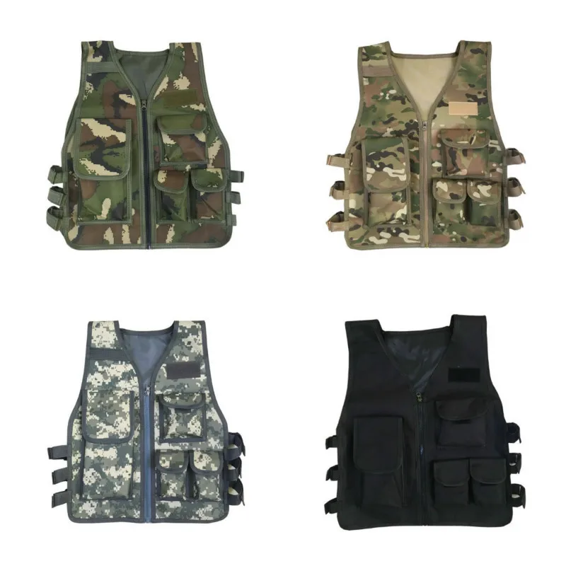 Детский тактический жилет нейлоновый армированный для игр CS детский уличный