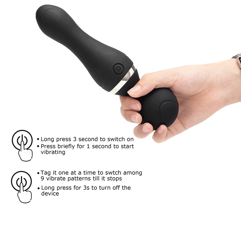 Массажер с памятью-удобный в использовании персональный массажер-9 режимов