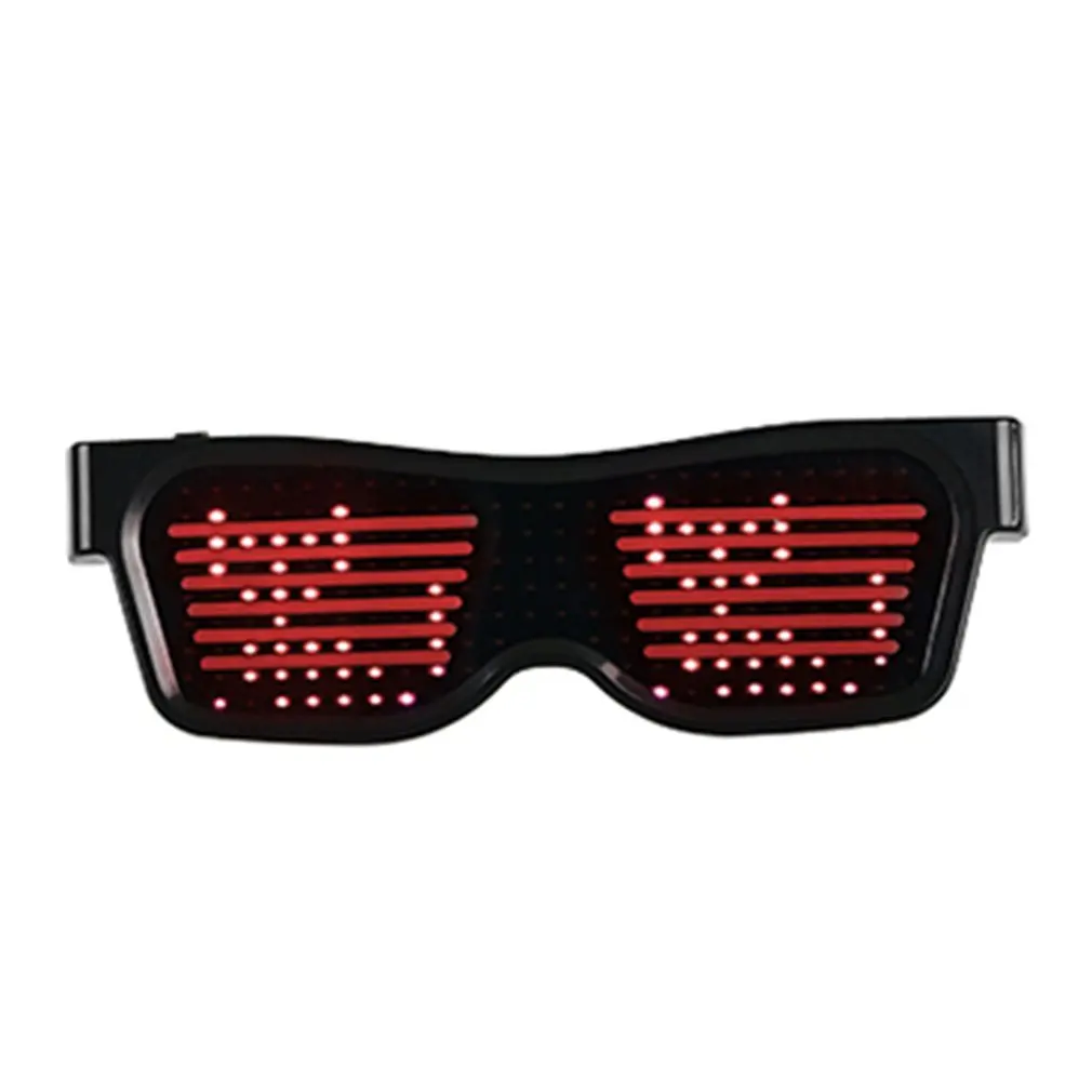 Halloween Practical Led Luminous Glass App Multi-Language Custom Editing Glasses Party Atmosphere Portable Prop | Электроника