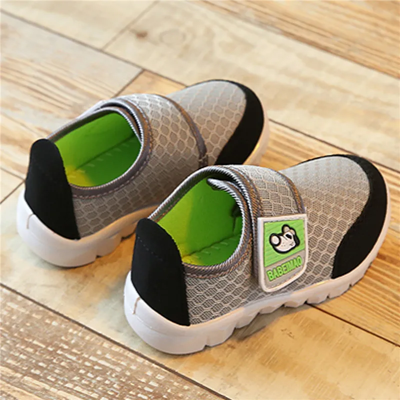 Summer Kids Shoes Breathable Mesh Sneakers Boys Outdoor Flats Casual Girls Children Walking Footwear tenis infantil |