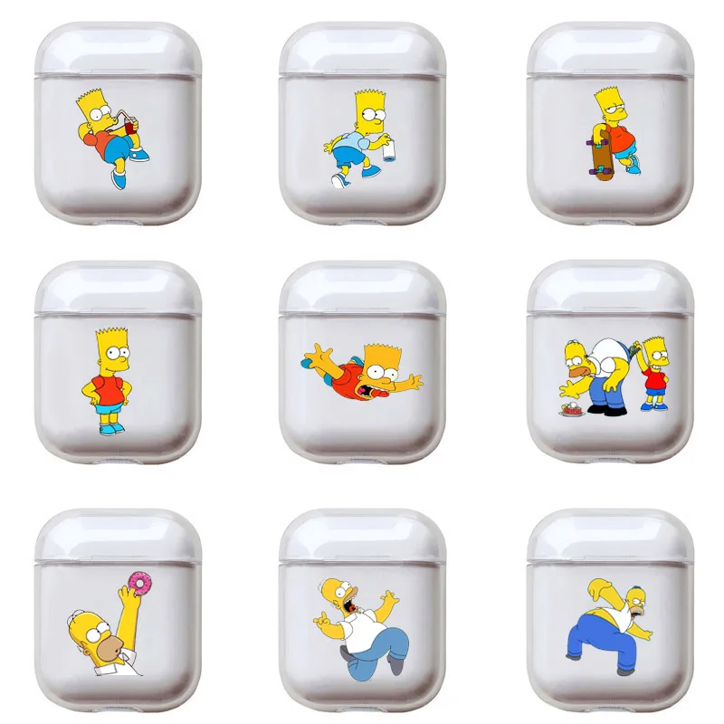 

Funny Cartoon Case For Apple Airpods Cover Cute Transparent Hard Cases For Air pods Pro 2 1 Cover Earphone Case For airpod Funda