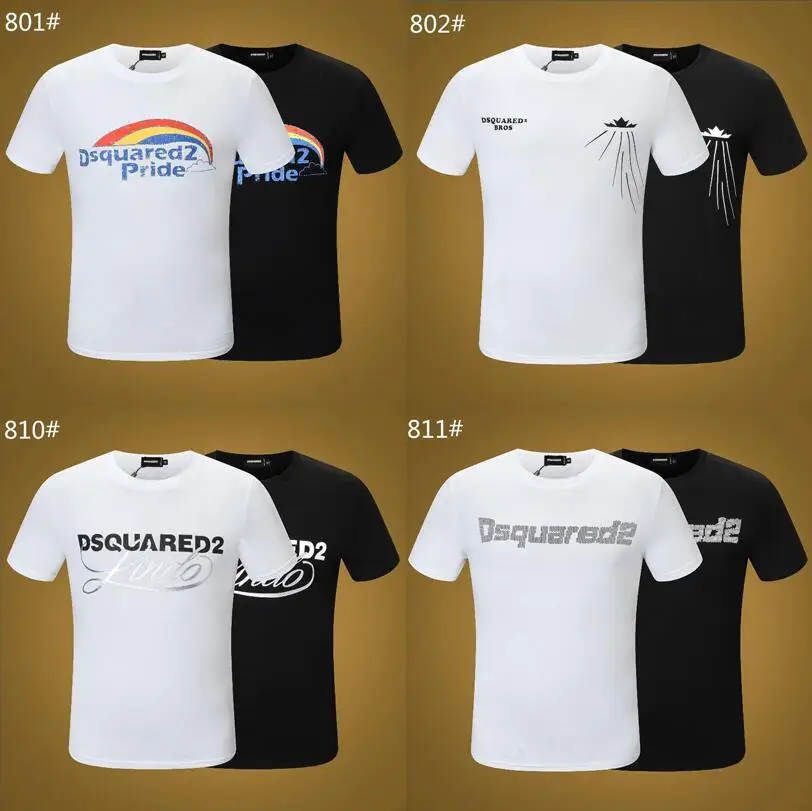 

Authentic classic Dsquared2 Italian Brand Men Women T-shirts Casual Streetwear Print O-Neck Graphic Short Sleeve