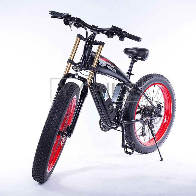 Kaufen SMLRO S10S BULL Erwachsene Elektro Fett Fahrrad 26*4,0 Strand Schneemobil 750W 48V 18AH Off-road E-bike Mobilität Berg Fahrrad Ebike