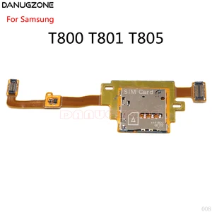 Держатель для считывателя SIM-карт, слот для гнезда, гибкий кабель для Samsung T800, T801, T805, T520, T580, T580, T590, T595, T810, T815, T820, T825, P600